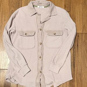 Briggs New York Light Mauve/Beige/Taupe Shirt